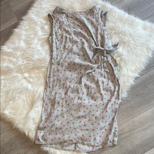 Pink Wheels Crepe Dress (Small)